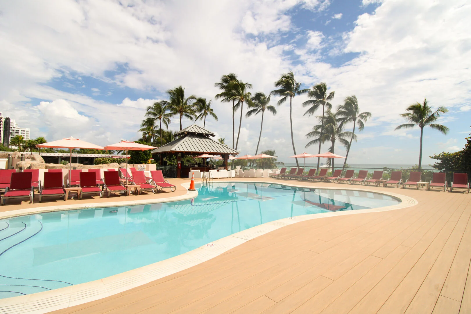 Pool with chairs